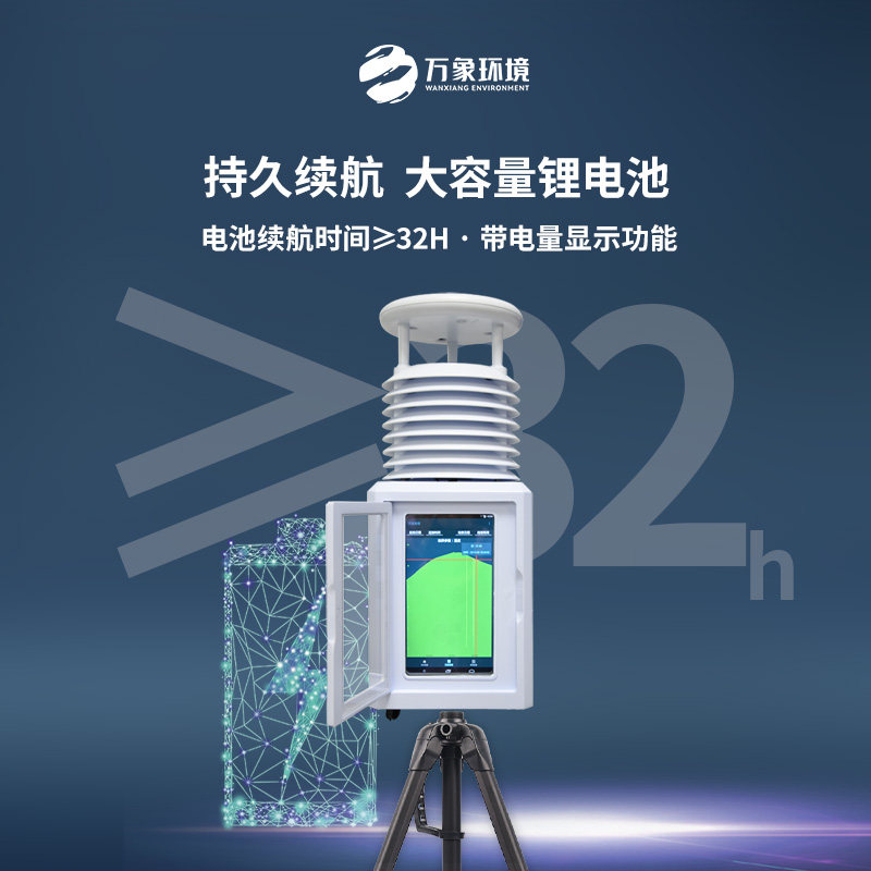 八要素屏幕款便攜式環(huán)境監(jiān)測站——實時數(shù)據(jù)，掌握先機(jī)